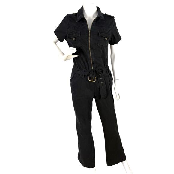 No Boundaries Pants - No Boundaries Vintage Y2K Jumpsuit SLIM FLARE Boiler Suit Coveralls Belted XL